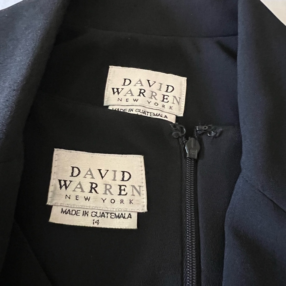 David Warren New York Vintage LBD Sheath Dress with Long Jacket Women’s size 14 - Picture 10 of 12
